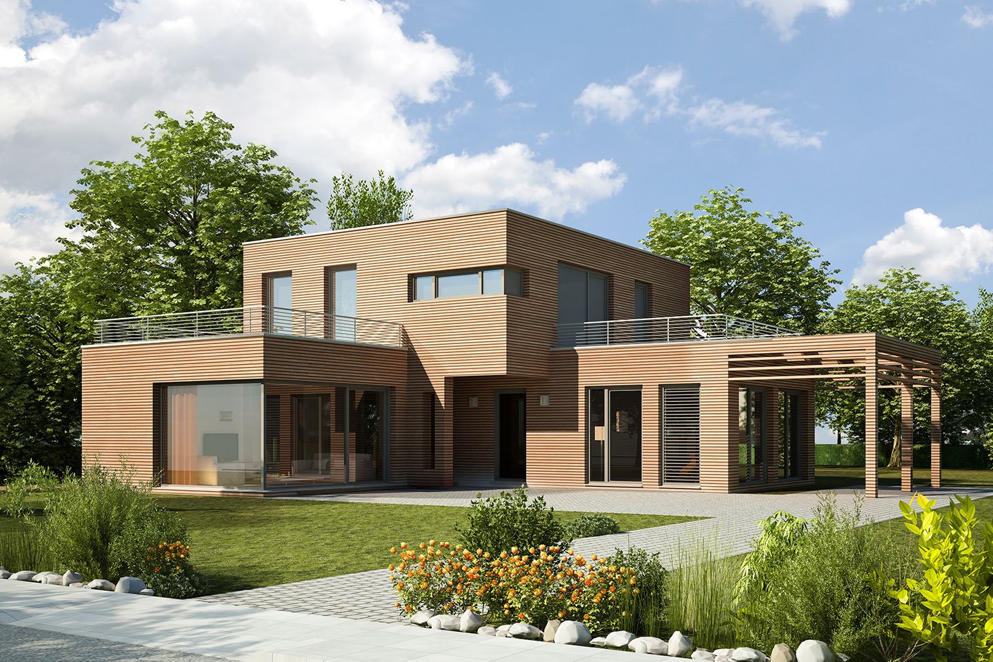 AdobeStock_58892824 Gorgeous villa bay view
